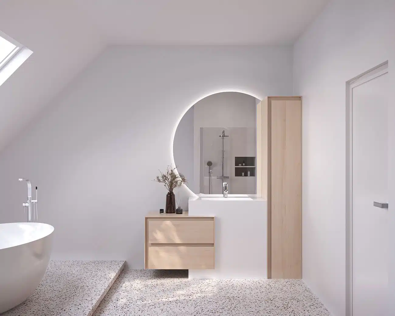 L’Eleganza del Made in Italy nei Bagni di Lusso SetBianco